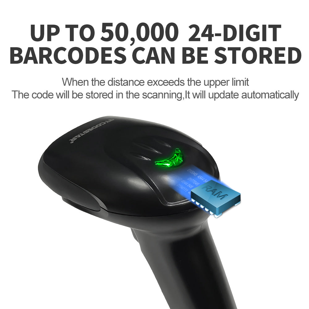 KUNST® X-9701CH Wireless 2.4G 2D Barcode Scanne