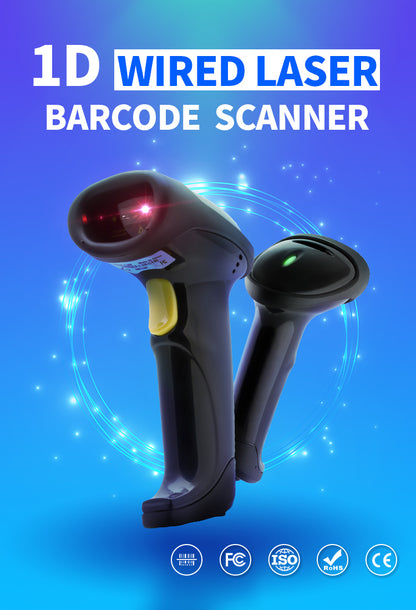 KUNST® X-530 1D Laser Wired Barcode Scanner