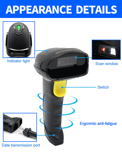 KUNST® X-760H 2D Wired Barcode Scanner