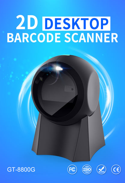 KUNST® GT-8800F Desktop 2D Image Barcode Scanner