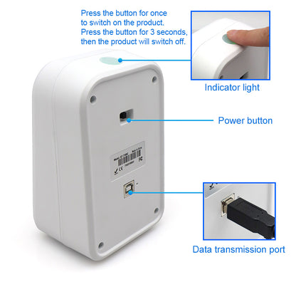 KUNST® GT-7100C Wireless Desktop 2D Image Barcode Scanner