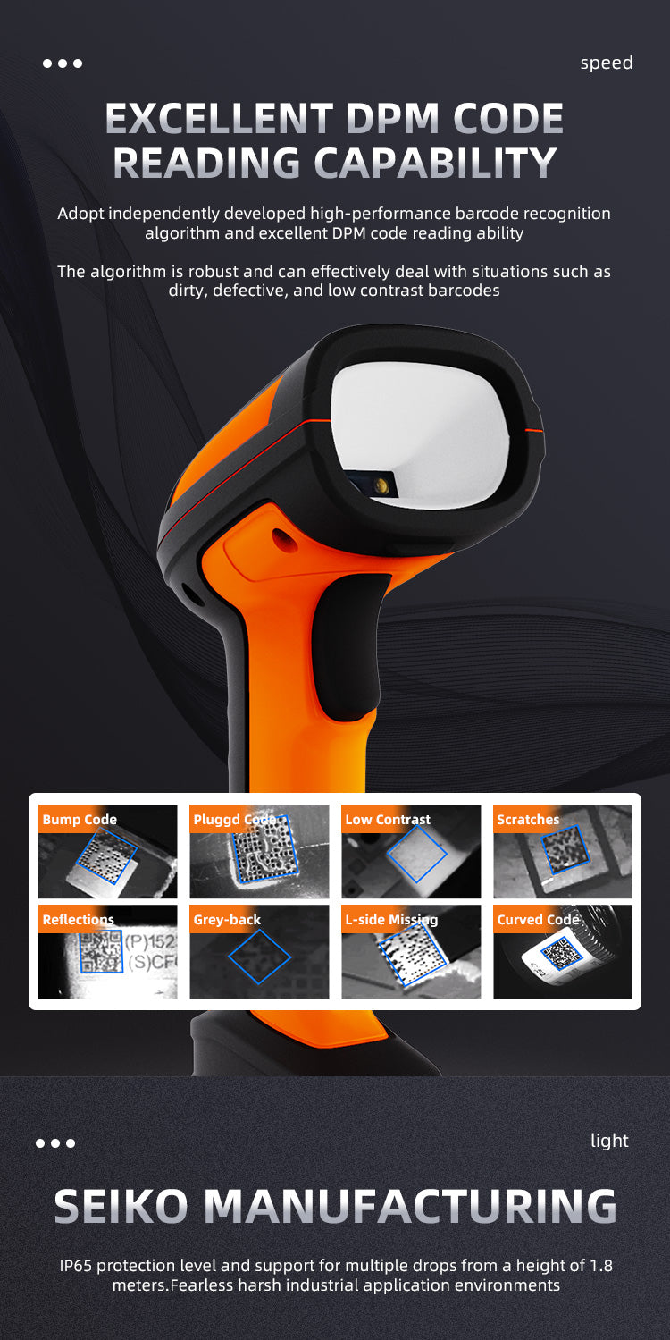 KUNST® IDH7010 Industrial Intelligent Wired Barcode Scanner