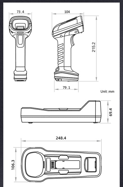 KUNST® IDH7010 Industrial Intelligent Wireless Barcode Scanner