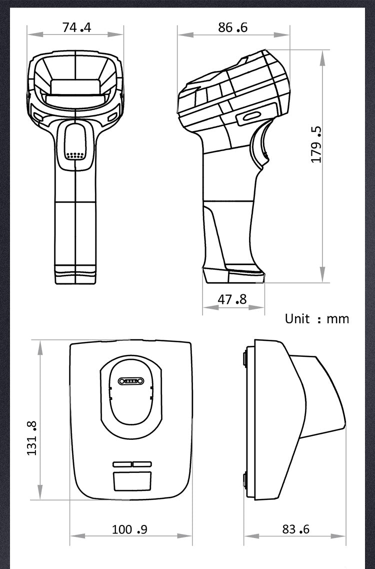 KUNST® IDH3013 Industrial Intelligent Wired Barcode Scanner