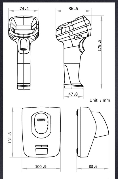 KUNST® IDH3013 Industrial Intelligent Wired Barcode Scanner