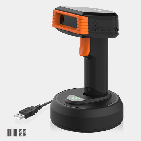 KUNST® GT-3303H Wireless 2.4G Barcode Scanner with Charging Cradle